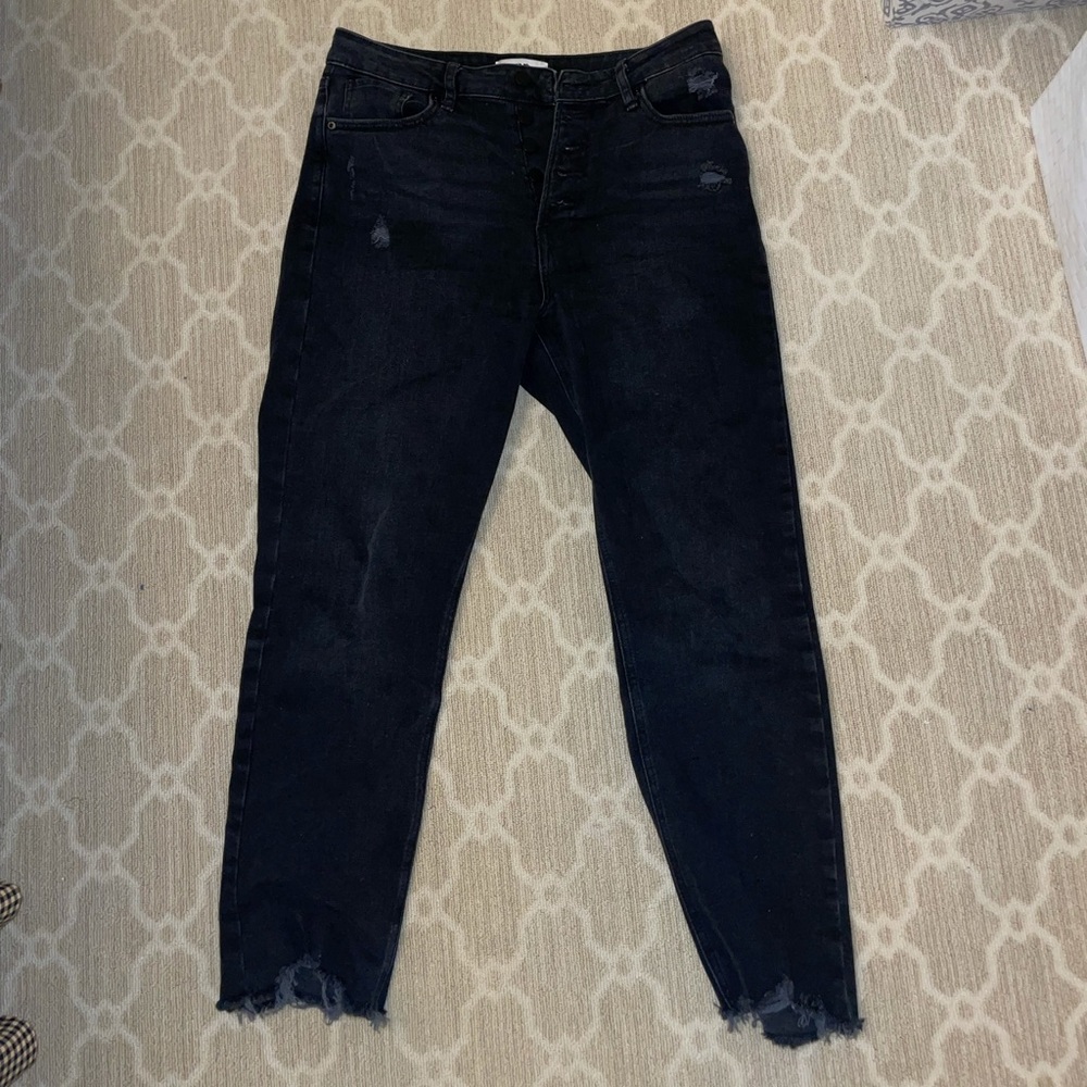 Black distressed jeans from boutique JBD. Size 6
